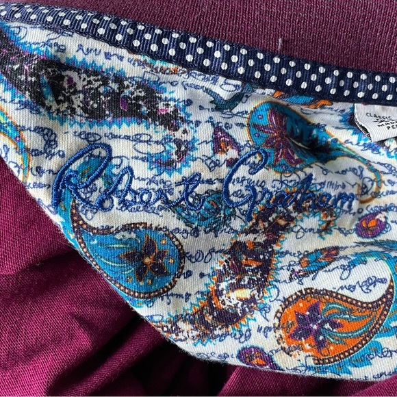 Robert Graham Men's Purple Red Lucifer Short Sleeve Knit Polo Shirt 35493 - Picture 12 of 15